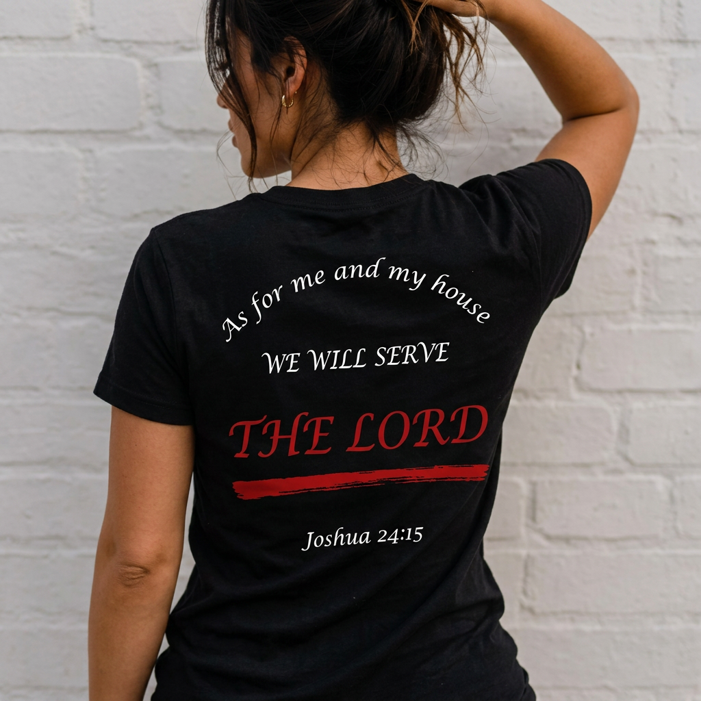 We Will Serve The Lord T-Shirt | Joshua 24:15